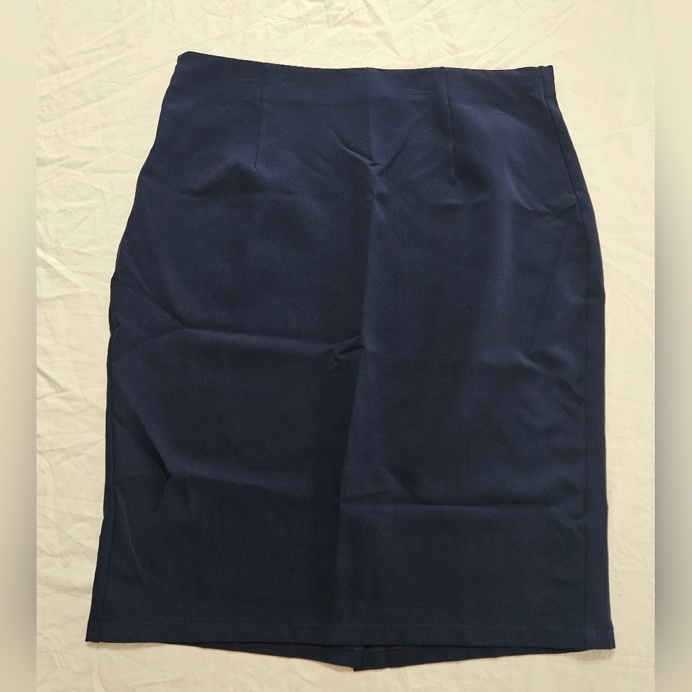 SALE! Women's Navy/Black AllegraK Skirt (XL)